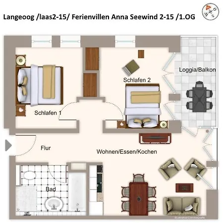 Apartment Apartmentvilla Anna Apartmentvilla Anna 2-15 *